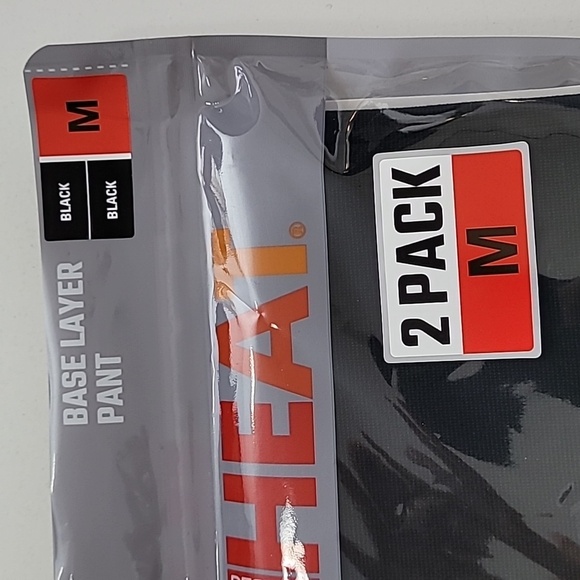 NEW 32 Degrees Womens 2 Base Layer Pants Black M Retention & Stretch - Picture 4 of 7